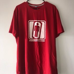 Men In A Tub Podcast XXL Red T-shirt
